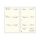 Calendar insert, planner, weekly, "M", SATURNUS, chamois 2025