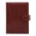 Calendar, ring-shaped, with inserts, "M", recycled leather, SATURNUS, "418", brown