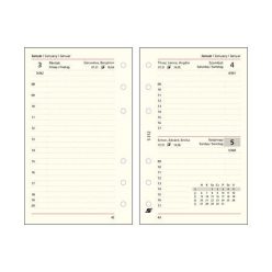   Calendar insert, planner, daily, "S", SATURNUS, chamois 2025