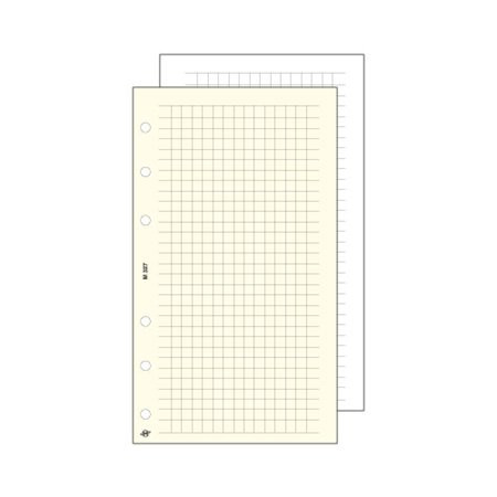 Calendar insert, notepad, "S", checkered, SATURNUS, white