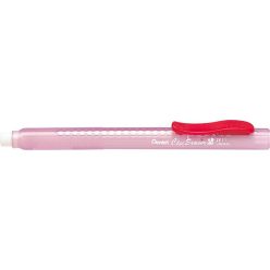 Eraser pencil, push-in, PENTEL "ZE11-A", red clip