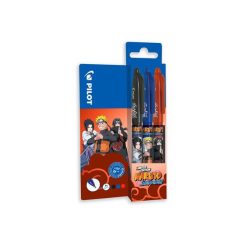   Rollertoll készlet, 0,35 mm, törölhető, kupakos, PILOT "Frixion Ball Naruto", 3 különböző szín