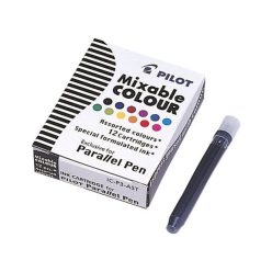   Töltőtoll patron, PILOT "Parallel Pen", 12 különböző szín