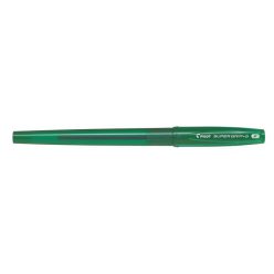   Golyóstoll, 0,22 mm, kupakos, PILOT "Super Grip G", zöld