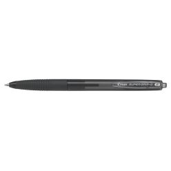   Golyóstoll, 0,22 mm, nyomógombos, PILOT "Super Grip G", fekete