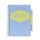 Spiral notebook, A5, lined, 100 pages, PUKKA PAD "Pastel project book", mixed colour