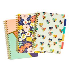   Spiral notebook, B5, lined, 100 pages, PUKKA PAD "Floral Love Project Book", mixed pattern