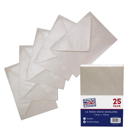 Envelopes, C6, silicone, PUKKA PAD, white