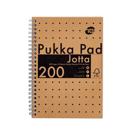 Spiral notebook, A5, ruled, 100 pages, PUKKA PAD "Jotta Kraft"