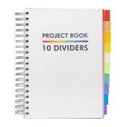   Spiral notebook, B5, lined, 200 pages, PUKKA PADS "White Project Book", white