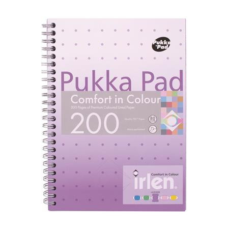 Spiral notebook, A5, lined, 100 pages, PUKKA PAD "Irlen Jotta Lavender"