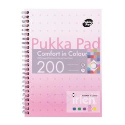   Spiral notebook, A5, lined, 100 pages, PUKKA PAD "Irlen Jotta Rose"