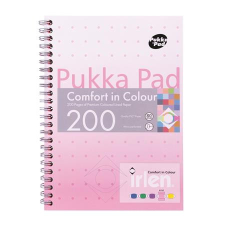 Spiral notebook, A5, lined, 100 pages, PUKKA PAD "Irlen Jotta Rose"