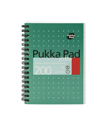 Spiral notebook, A6, lined, 100 pages, PUKKA PAD, "Metallic Jotta"