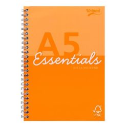   Spiral notebook, A5, ruled, 80 pages, PUKKA PAD "Unipad Essentials Jotta", mixed