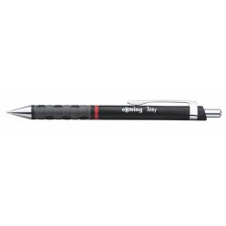   Golyóstoll, 0,8 mm, nyomógombos, fekete tolltest, ROTRING "Tikky", kék