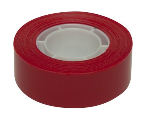 Adhesive tape, 19 mm x 33 m, APLI, red