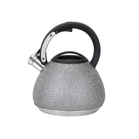 Kettle with whistle function, 2.7 litres, RESTO "Lyra 90605", grey