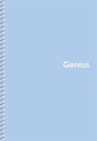 Spiral notebook, A5, checkered, 80 pages, PP cover, SHKOLYARYK "Genius Pastel", mixed