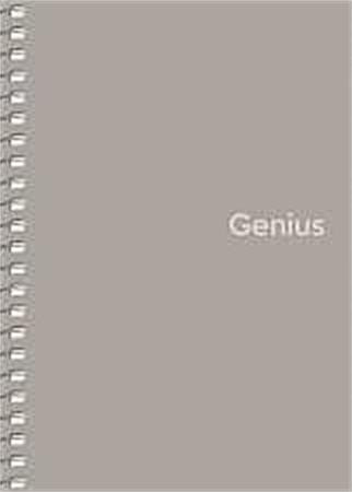 Spiral notebook, A6, checkered, 80 pages, PP cover, SHKOLYARYK "Genius", mixed