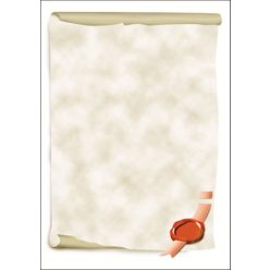 Preprinted paper, A4, 185 g, SIGEL "Wax seal"