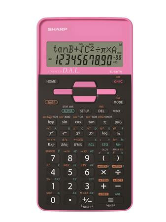 Calculator, scientific, 273 functions, SHARP "EL-531", pink