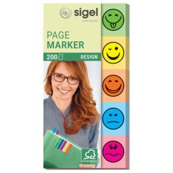   Label, paper, 5x40 sheets, 20x50 mm, SIGEL "Smile", mixed colour