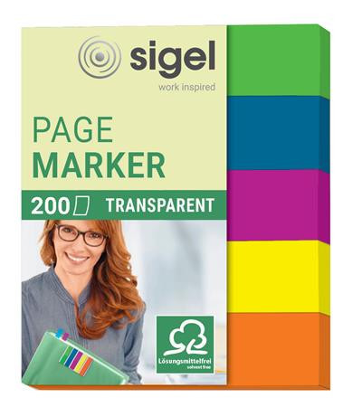 Marking label, plastic, 5x40 sheets, 12x50 mm, SIGEL "615", mixed colour