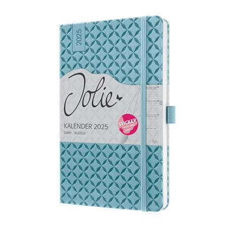 Calendar, A5, weekly, 2025, hard cover, SIGEL "Jolie", sky blue