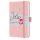 Calendar, A6, weekly, 2025, embossed cover, SIGEL "Jolie", soft pink