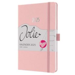   Calendar, A5, weekly, 2025, embossed cover, SIGEL "Jolie", soft pink
