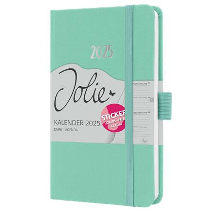 Calendar, A6, weekly, 2025, hard cover, SIGEL "Jolie", mint green