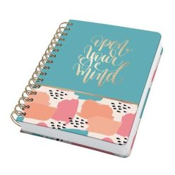   Spiral notebook, 168x215 mm, 120 pages, hardcover, SIGEL "Jolie", Open your mind