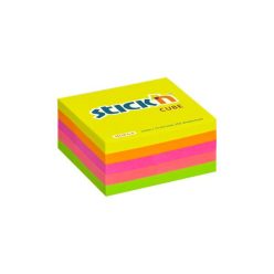 Sticky note pad, 51x51 mm, 250 sheets, STICK N, neon colours