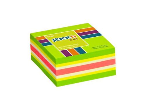 Sticky note pad, 51x51 mm, 250 sheets, STICK N, neon green