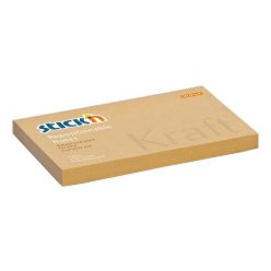   Sticky note pad, 76x127 mm, 100 sheets, STICK N "Kraft Notes", brown