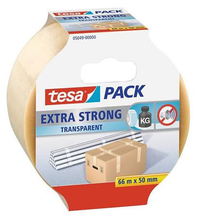 Packaging tape, 50 mm x 66 m, TESA "Extra Strong", transparent