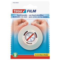   Adhesive tape, tearable by hand, 19 mm x 25 m, TESA "Tesafilm", transparent