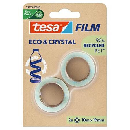 Adhesive tape, 19 mm x 10 m, TESA "Eco&Crystal", transparent
