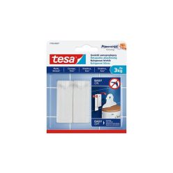   Akasztószög, öntapadó, TESA "Powerstrips®", sima felületre