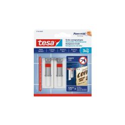   Akasztócsavar, öntapadó, állítható, TESA "Powerstrips®", sima felületre