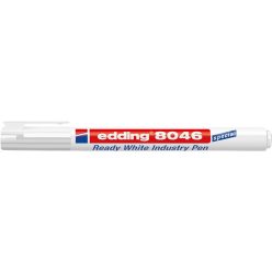   Alkoholos marker, 1-3 mm, kúpos, ipari, EDDING "8046", fehér