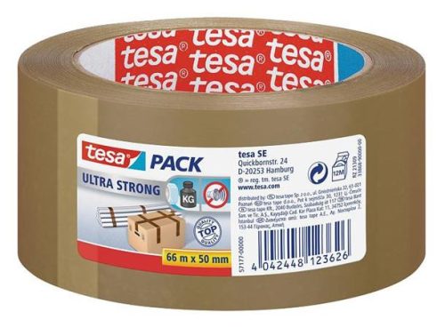 Packaging tape, 50 mm x 66 m, TESA "Ultra Strong", brown