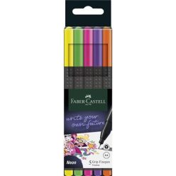   Needle felt set, 0.4 mm, FABER-CASTELL "Grip", 5 different neon colours