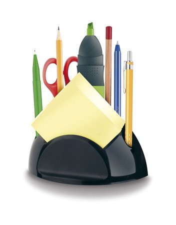 Writer and notepad holder, ICO "Smart", black