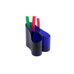 Pen holder, ICO "Lux", translucent blue