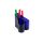 Pen holder, ICO "Lux", translucent blue