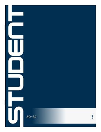 Notebook, stapled, A4, plain, 32 pages, ICO "Student"