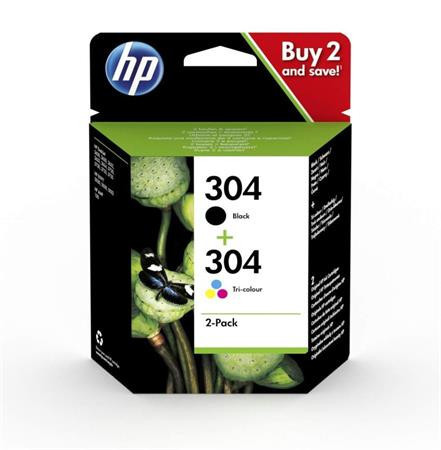 3JB05AE Ink cartridge multipack for Deskjet 2620, 2630, HP 304, black+colour, 120+100 pages