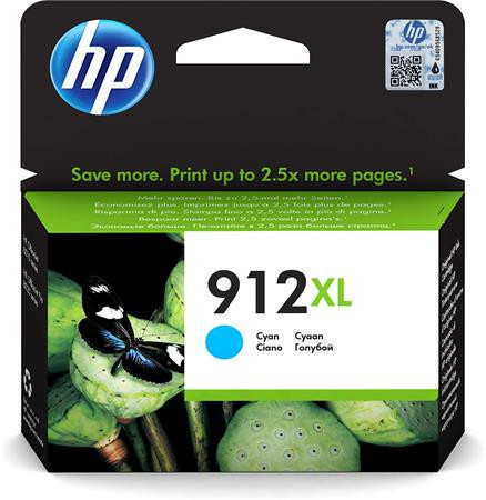 3YL81AE Ink cartridge for Officejet 8023 All-in-One printers, HP 912XL, cyan, 825 pages